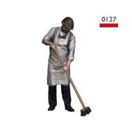 Man sweeping