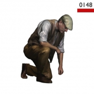 Man kneeling